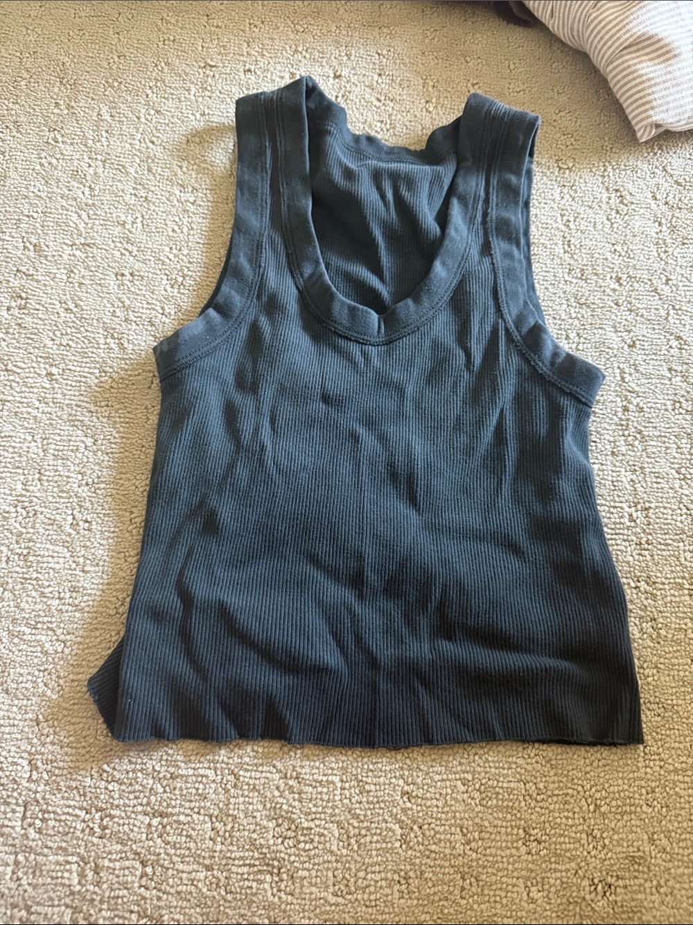 Brandy Melville Women's Ribbed Tank Top black